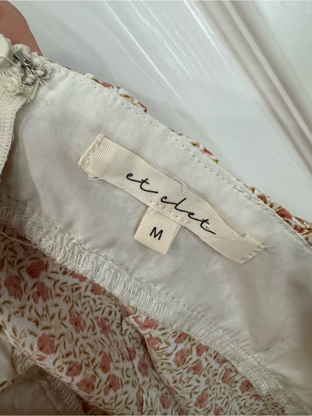 Et Clet Floral Tie-Front Cami Top - Picture 7 of 7